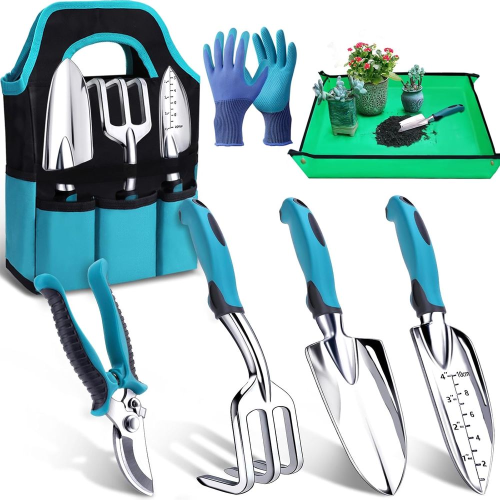 Gardening Tools Essential - Ensemble d'outils de jardinage durable en